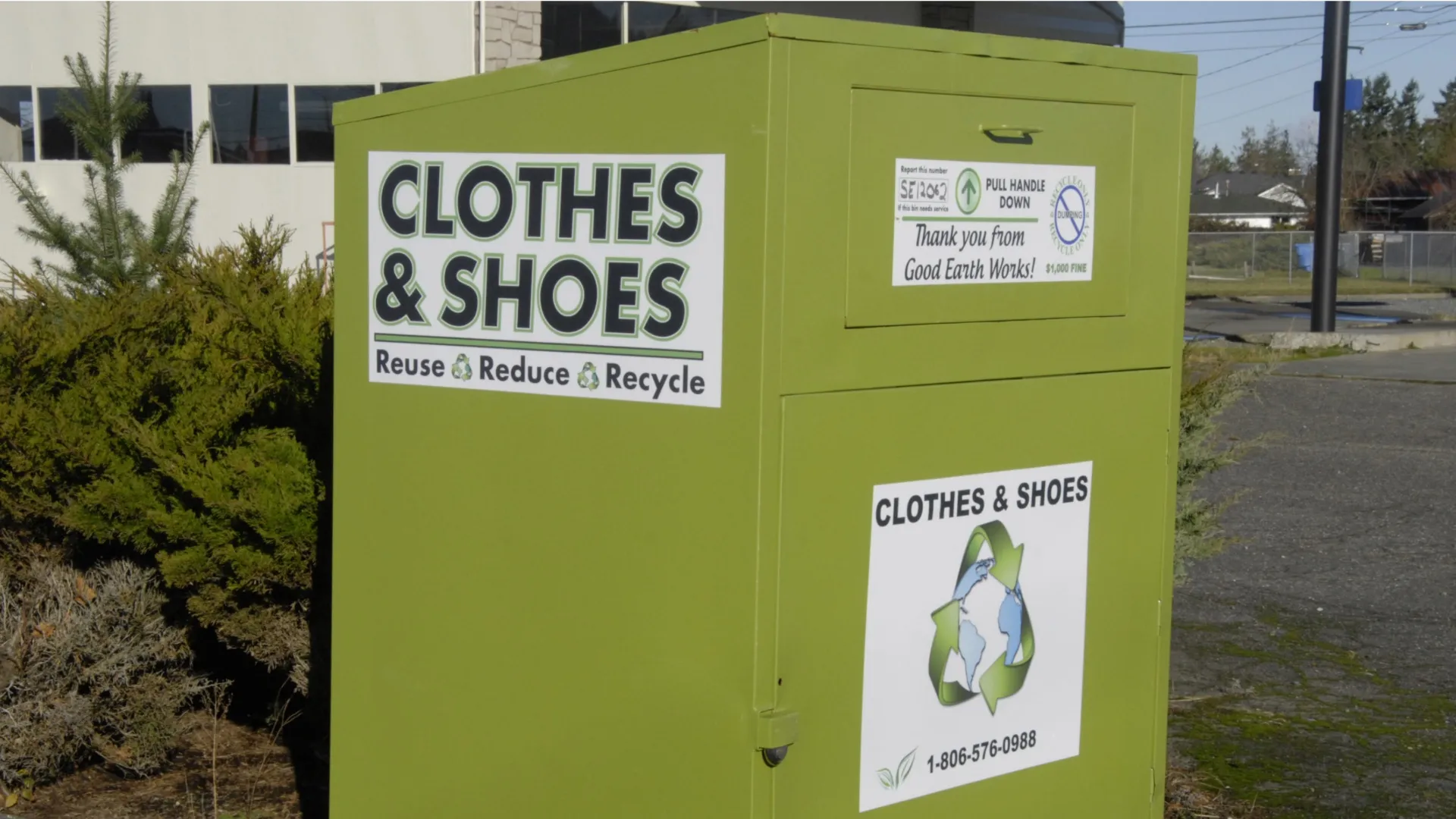 dead body clothing donation box dead body found Odessa Texas