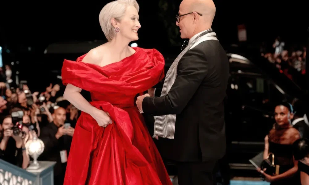 Meryl Streep and Stanley Tucci in The Devil Wears Prada 2