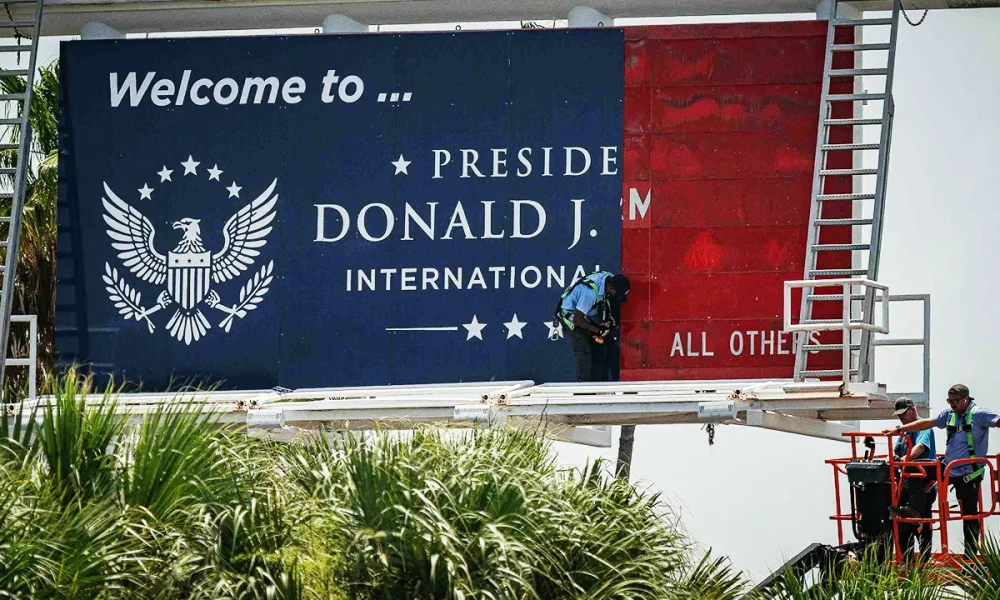 FAA begins DJT transition as Trump airport rename takes effect