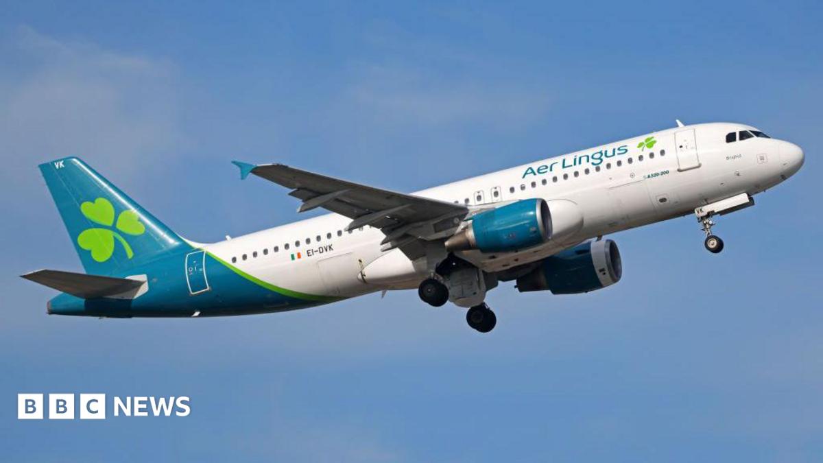 An Airbus A320-214 from Aer Lingus takes off from Barcelona airport in Barcelona, Spain, on January 18, 2025.