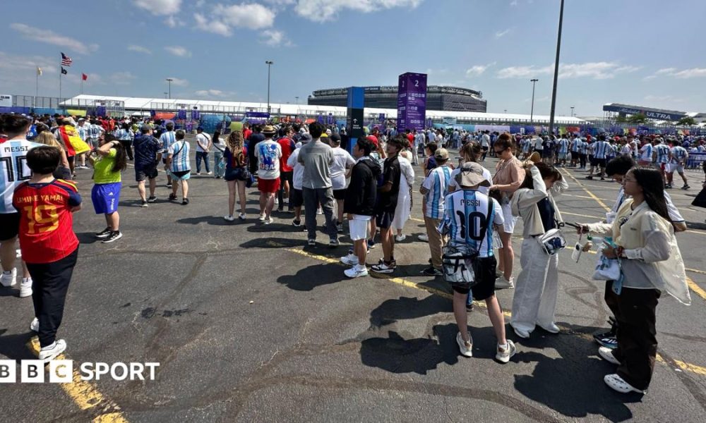 Queues outside the 2026 World Cup final stadium