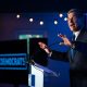 Then-North Carolina Gov. Roy Cooper speaks to the crowd during an event in May 17, 2022, in Raleigh.
