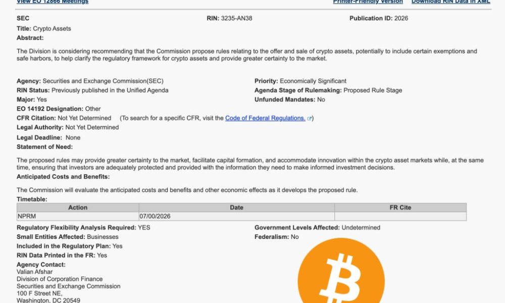 SEC’s 2026 Crypto Rulemaking Plan: Safe Harbors, Broker-Dealer Rules and ATS Amendments