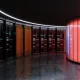Concept interior of a AI data center or server