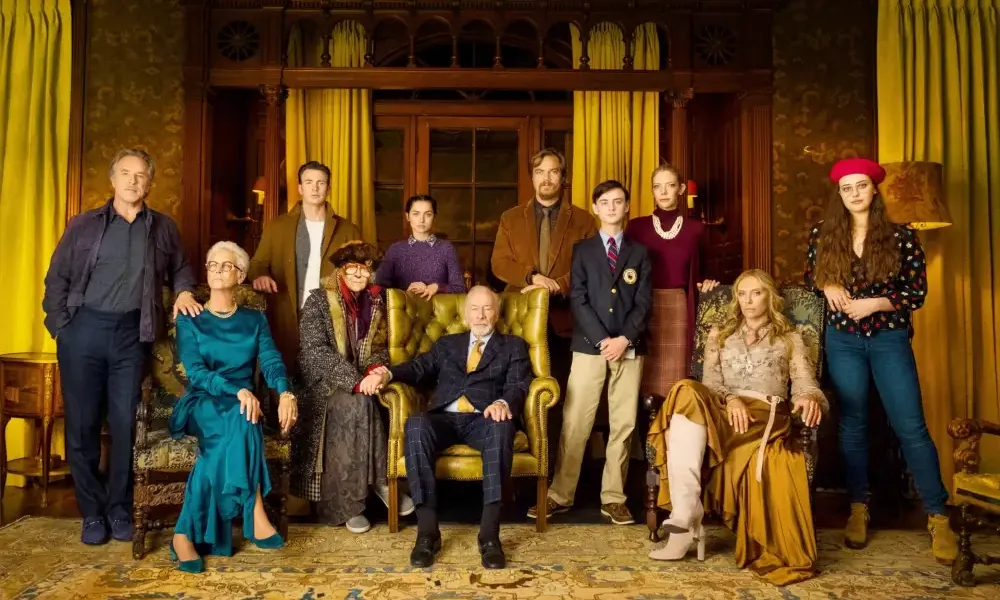 Don Johnson, Jamie Lee Curtis, Chris Evans, K Callan, Ana de Armas, Christopher Plummer, Michael Shannon, Jaeden Martell, Riki Lindhome, Toni Collette, Katherine Langford in Knives Out