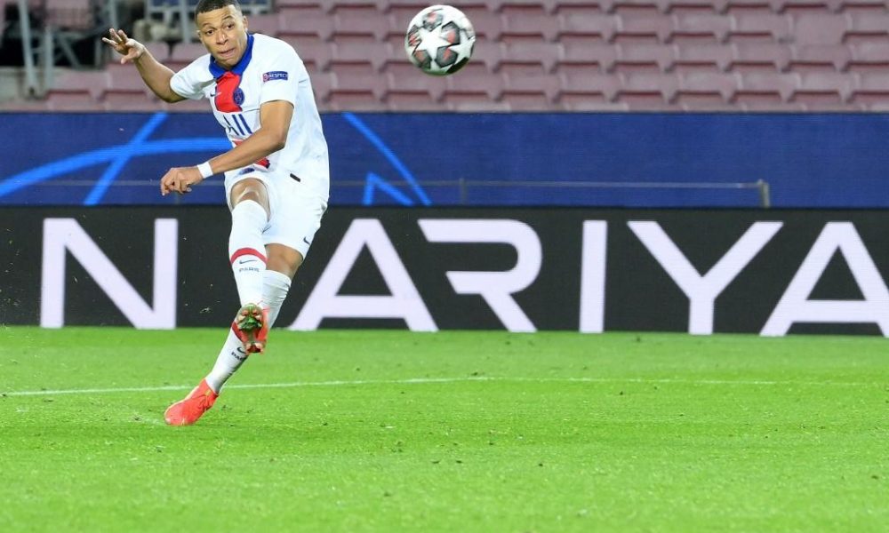Kylian Mbappe scored a hat-trick as Paris Saint-Germain beat Barcelona 4-1 on Tuesday