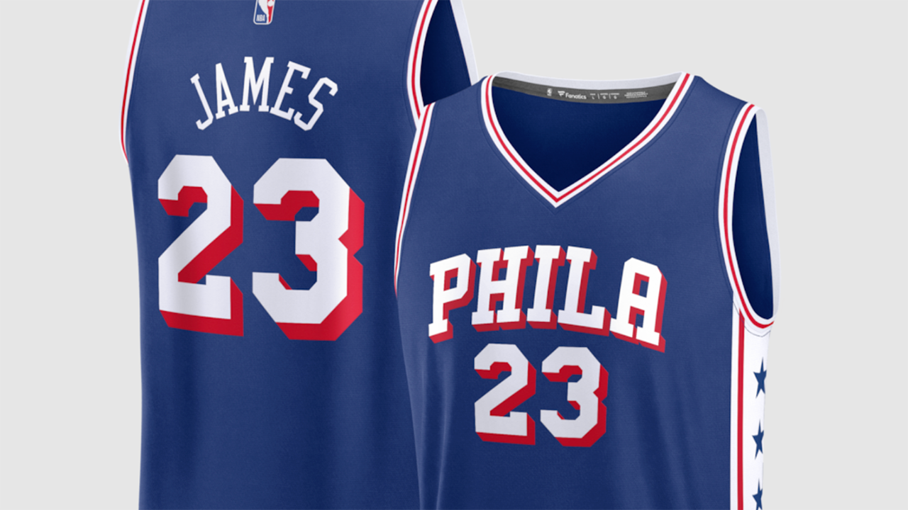 LeBron James' 76ers jersey breaks all-sports sales record, Fanatics says