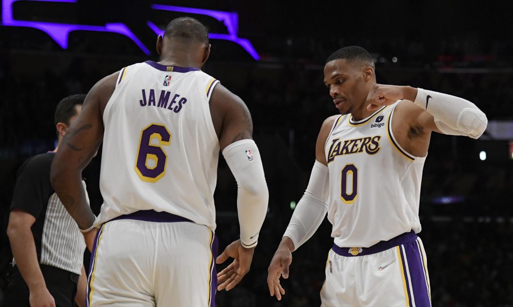 LeBron James and Russell Westbrook