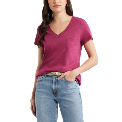 soft burgundy T-shirt