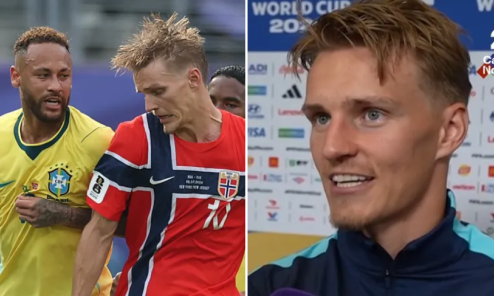 Martin Odegaard responds to Neymar bust-up after Norway knock Brazil out of World Cup | Football