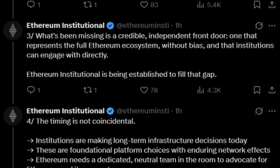 Ethereum Nonprofit Launches to Expand Institutional Adoption
