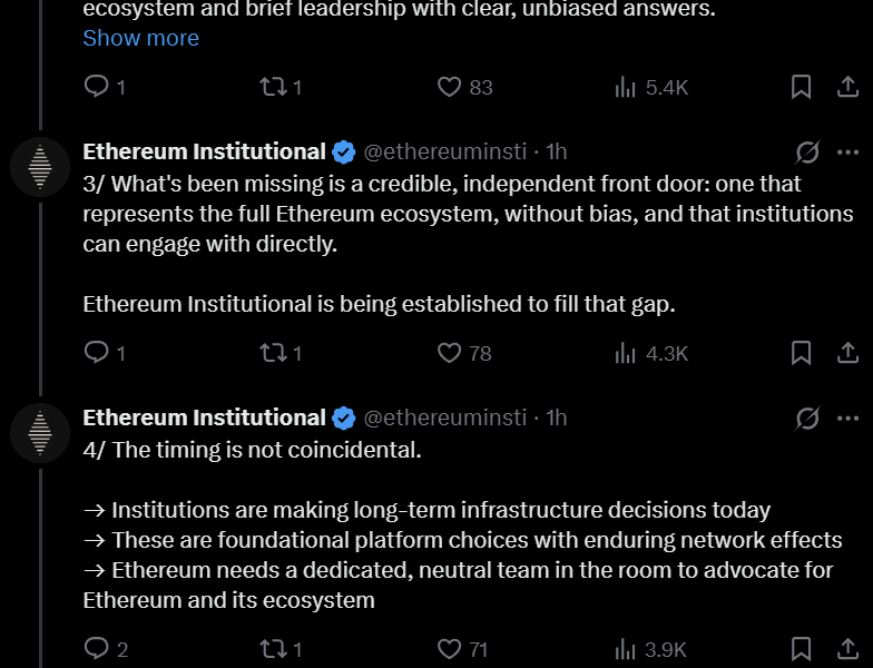 Ethereum Nonprofit Launches to Expand Institutional Adoption