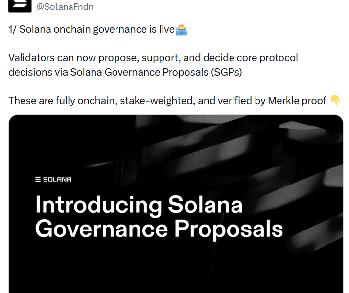 Solana Foundation Launches Framework for Protocol Governance