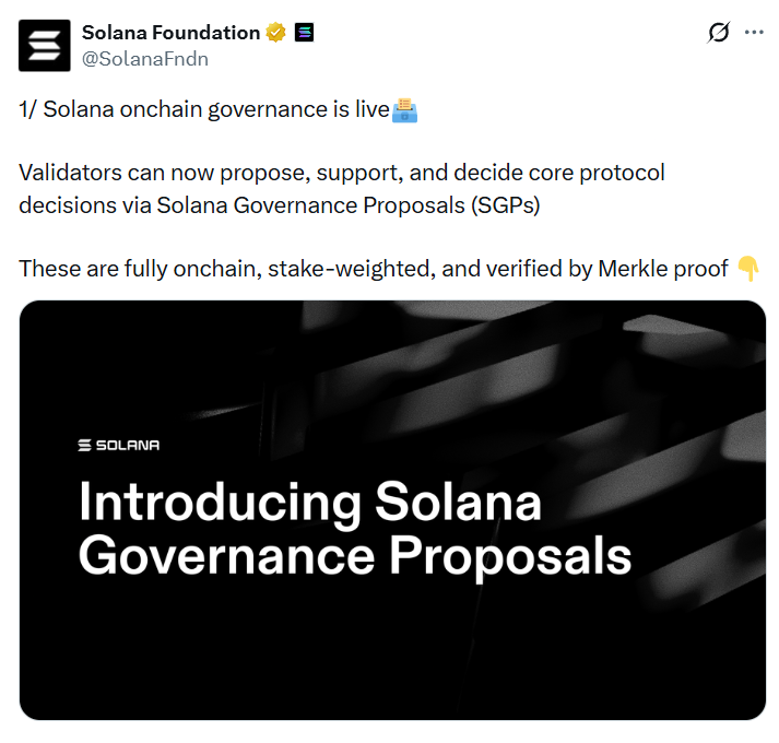 Solana Foundation Launches Framework for Protocol Governance