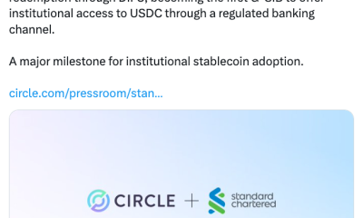 Standard Chartered, Circle Bring USDC Into Banking System
