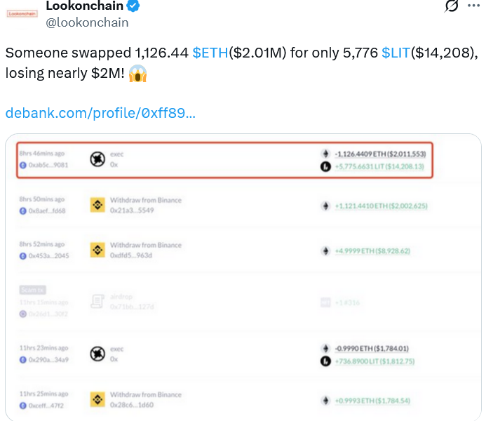 Trader Loses $2 Million From Malicious DEX incident