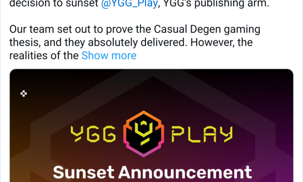 YGG Cuts Game Publishing Arm, Lays Off 35 Staff