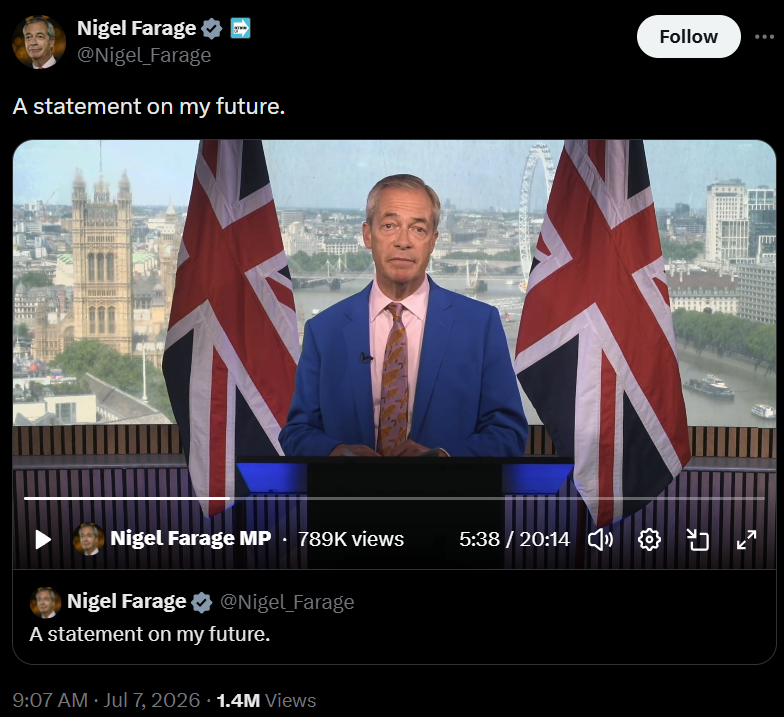 BoE Chief Denies Farage Influenced CBDC Policy: Report