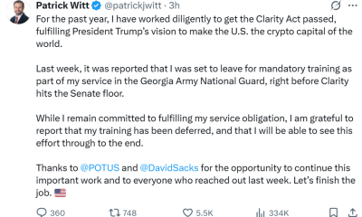 White House Crypto Adviser Stays on as CLARITY Nears Senate Vote