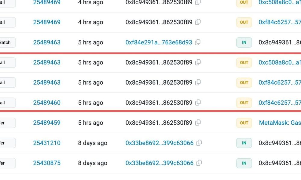 Crypto User Loses $999,999 In Ethereum Phishing Scam