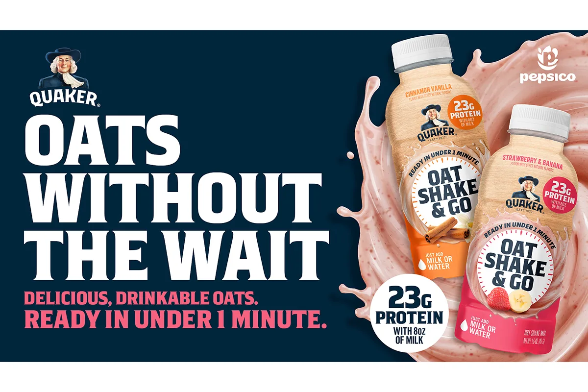 PepsiCo unveils whole grain oat-based shake