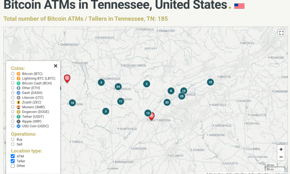Crypto ATM Bans, Restrictions Now in Effect in Tennessee and Georgia