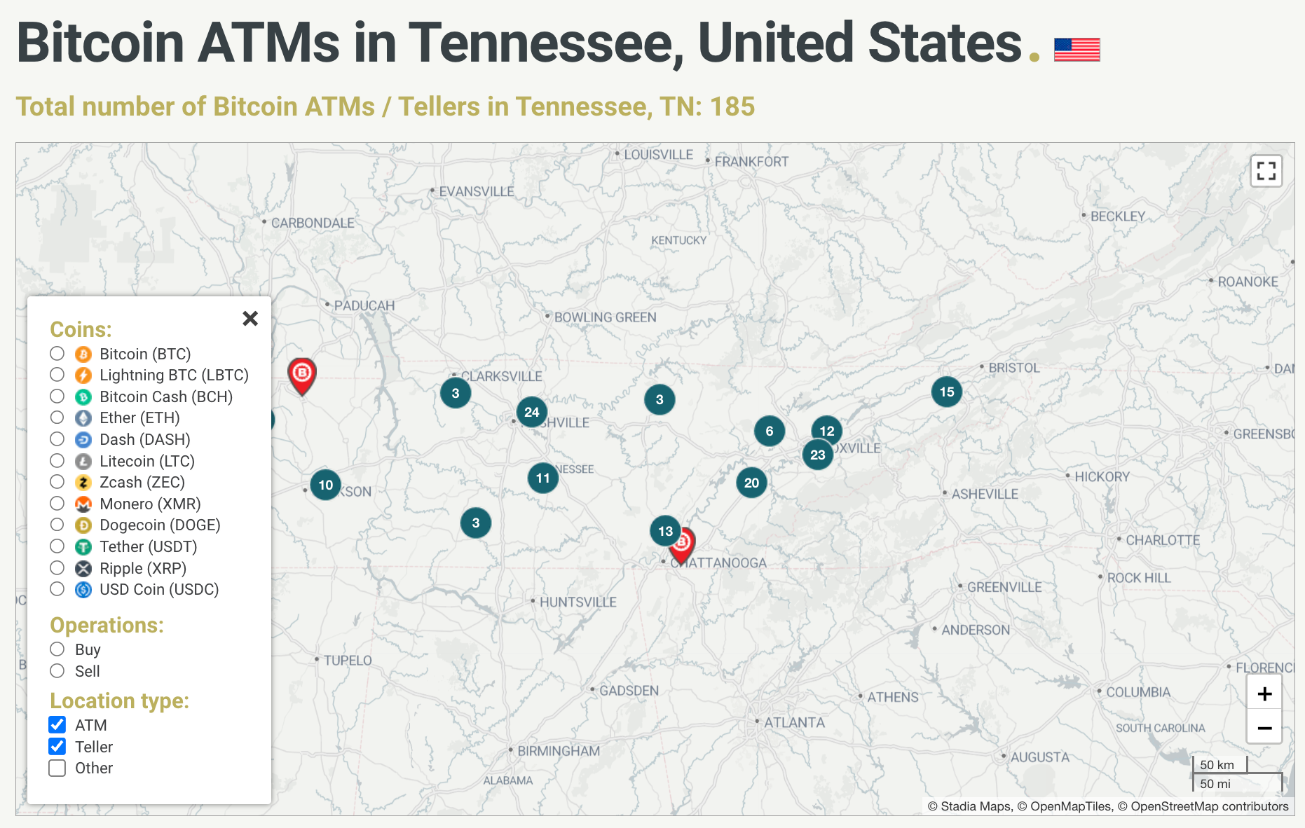 Crypto ATM Bans, Restrictions Now in Effect in Tennessee and Georgia