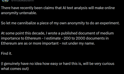 Buterin Confirms AI Identified Anonymous Ethereum Proposal Contribution