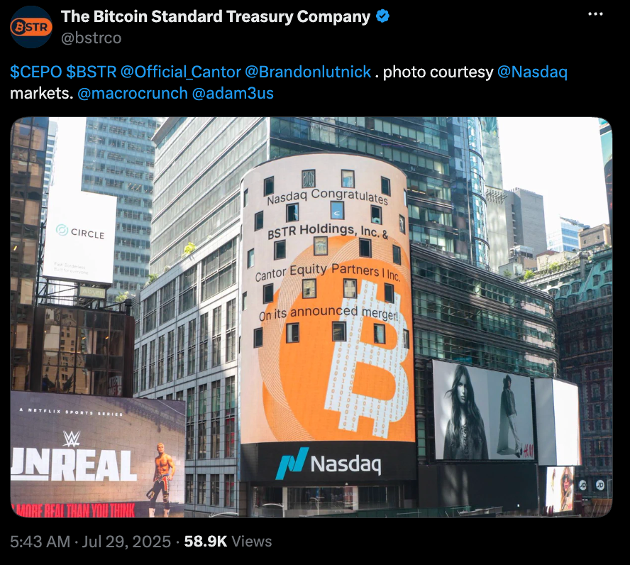 Adam Back’s Bitcoin Treasury Company Seeks New Terms with Cantor for SPAC Merger