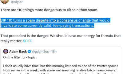 Bitcoiners Michael Saylor, Adam Back Oppose BIP-110