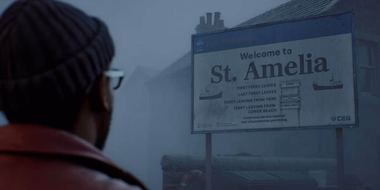 The St. Amelia sign in 'Silent Hill: Townfall'