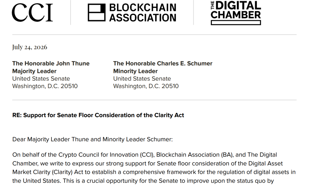Crypto Advocacy Groups Support CLARITY Passage as Ethics Rules Face Pushback