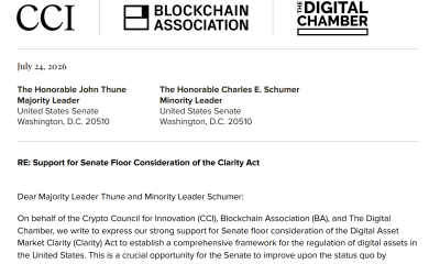 Crypto Advocacy Groups Support CLARITY Passage as Ethics Rules Face Pushback