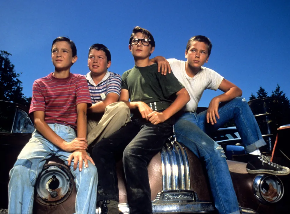 Wil Wheaton, Jerry O'Connell, Corey Feldman, River Phoenix in Stand by Me