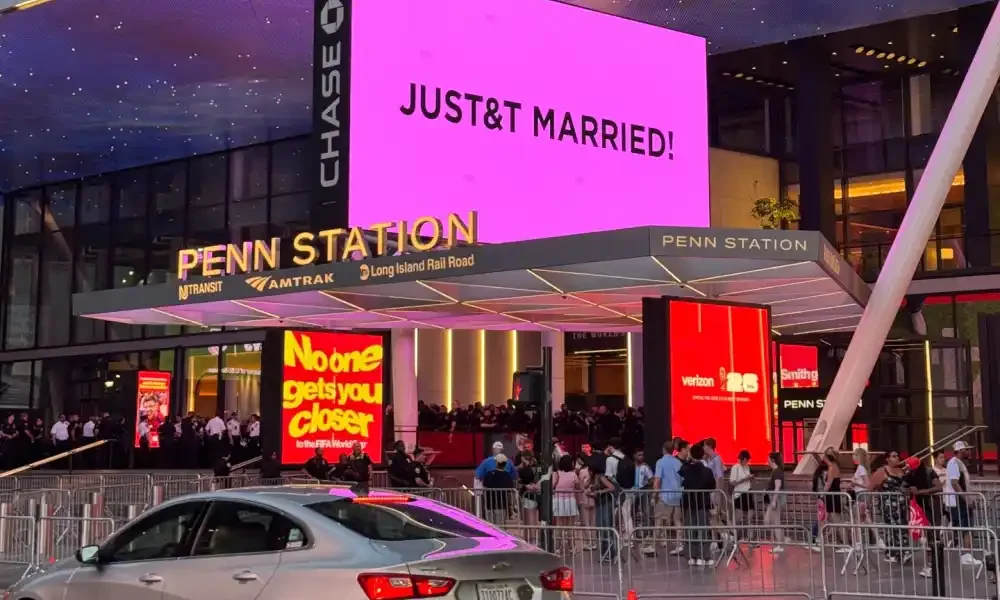 Taylor Swift and Travis Kelce MSG wedding