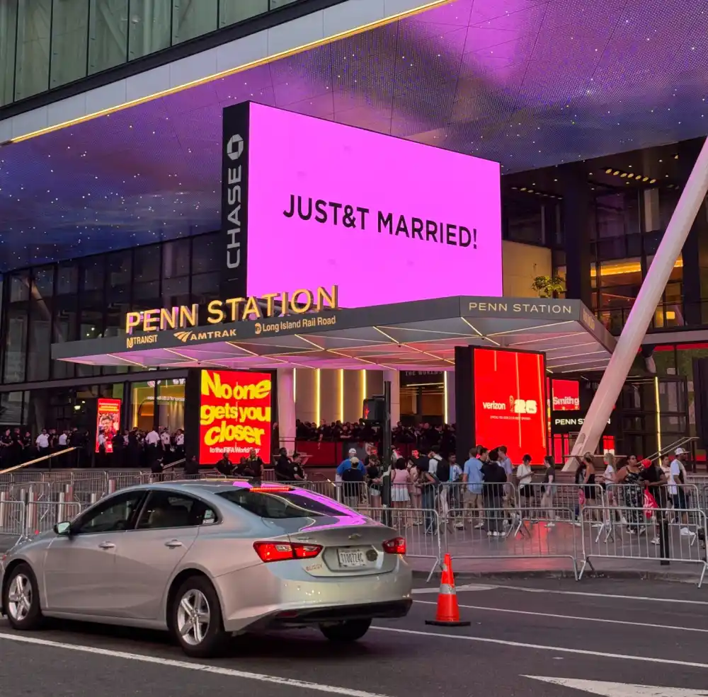 Taylor Swift and Travis Kelce MSG wedding