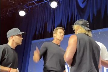Tom Brady Slaps Logan Paul Onstage at Fanatics Fest as