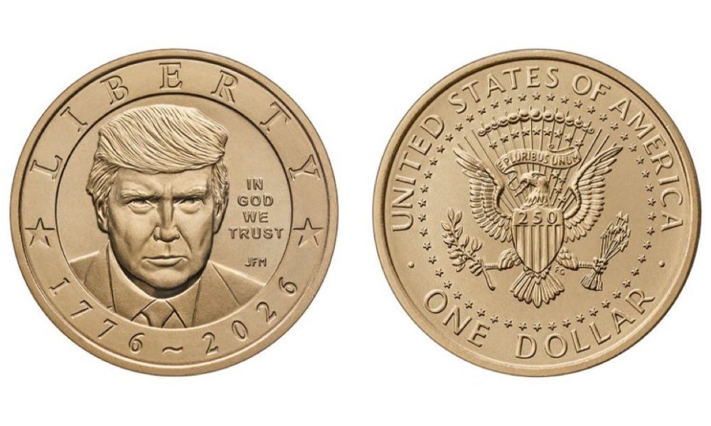 Treasury Unveils New $1 Gold Coin Featuring Trump's Face for