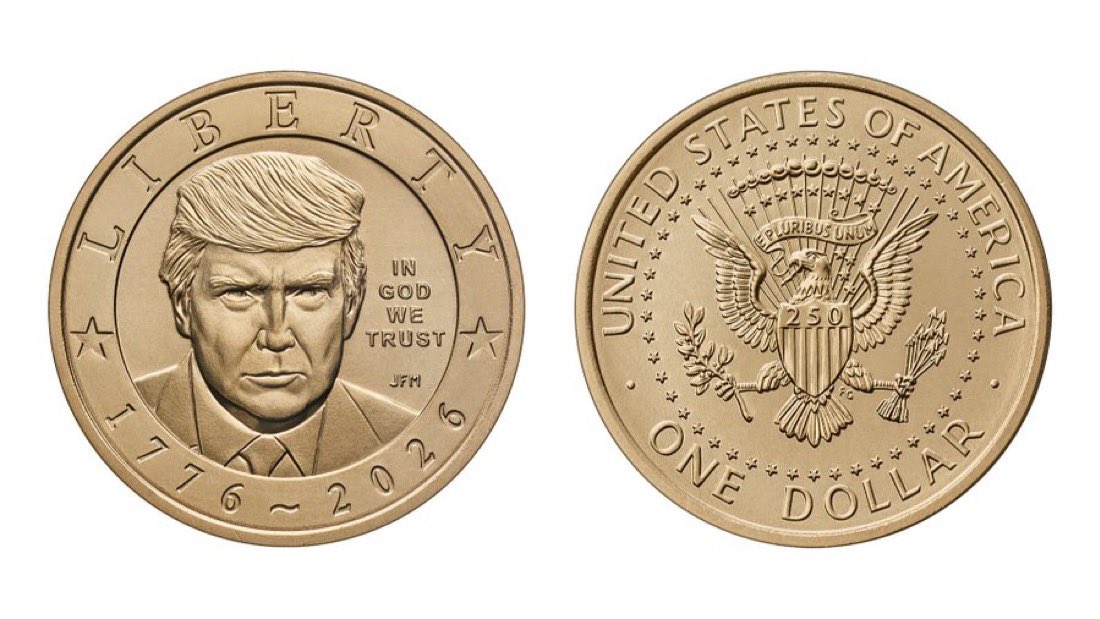 Treasury Unveils New $1 Gold Coin Featuring Trump's Face for
