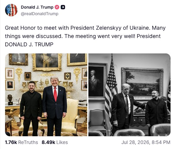 Trump and Zelenskyy Meet at White House to Discuss Patriot