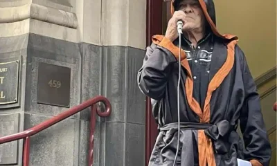 Uncle Robbie outside Australia's Supreme Court of Appeal