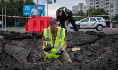 Russian missile and drone strikes injure 10 in Kyiv