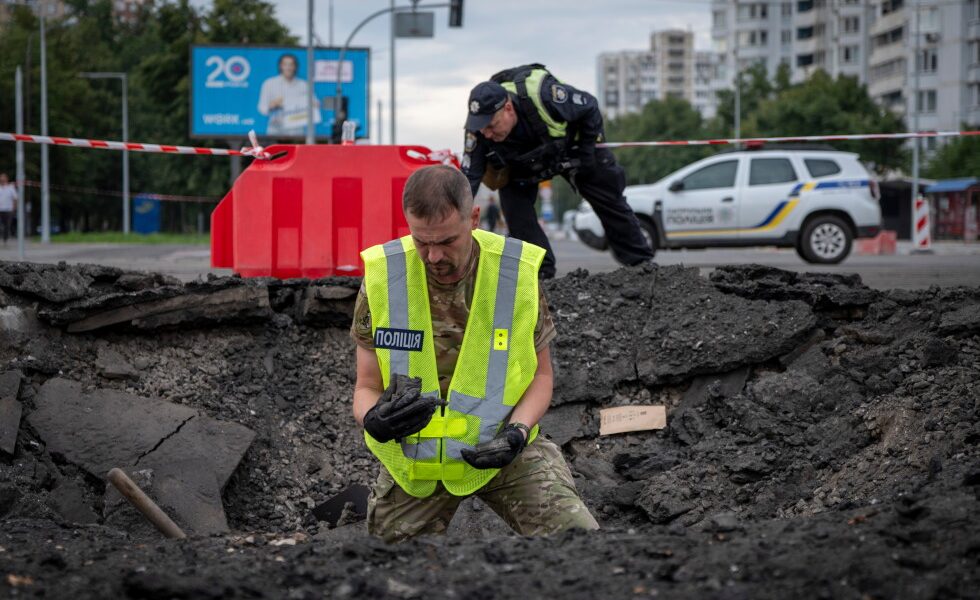 Russian missile and drone strikes injure 10 in Kyiv