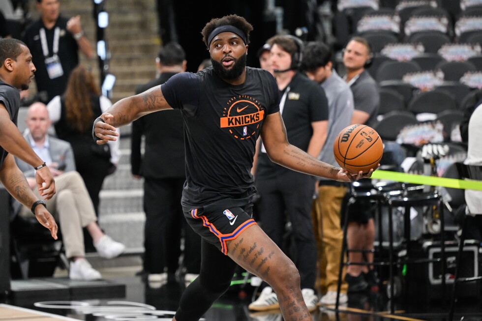 Mitchell Robinson says injury came from hitting truck