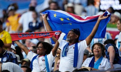 Cape Verde's World Cup team returns home to huge welcome