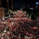 Albanians protest against the government and corruption for a 35th night in a row