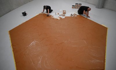 Museum spreads peanut butter on floor to honor late artist