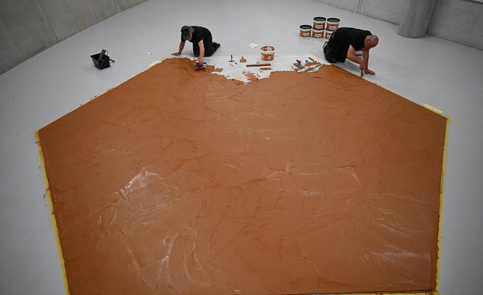 Museum spreads peanut butter on floor to honor late artist