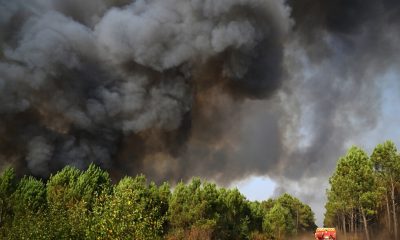 Cooler weather and potential rain move into the French region torched by wildfires