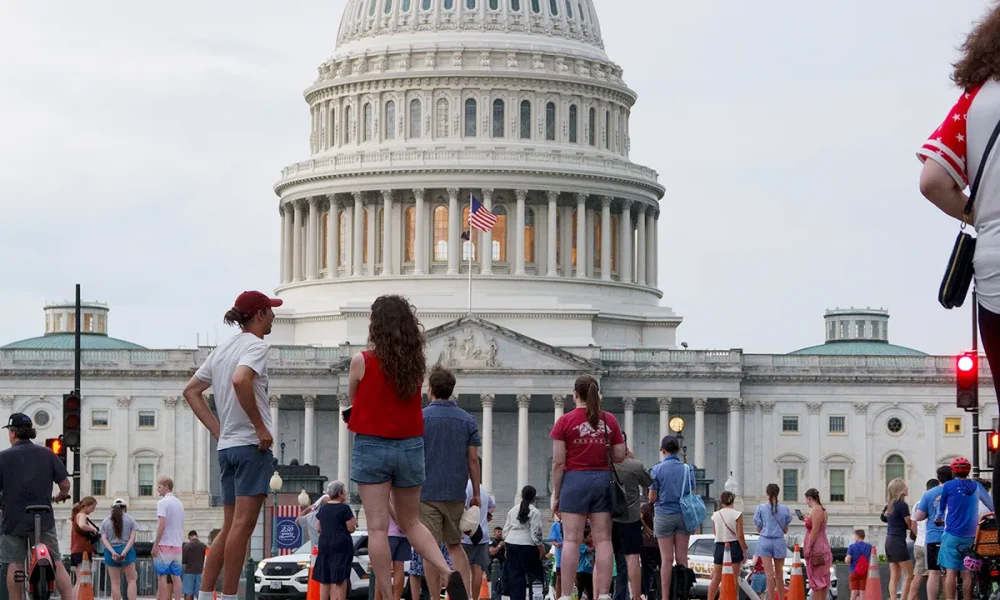 US federal budget deficit outpaces last year, trending to near $2 trillion
